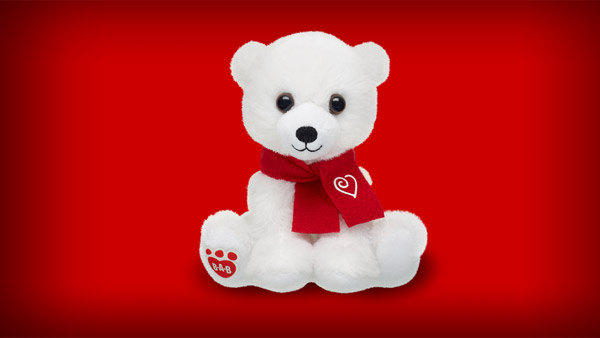 Build-A-Bear Baby Polar Bear with Certificate and Online Story